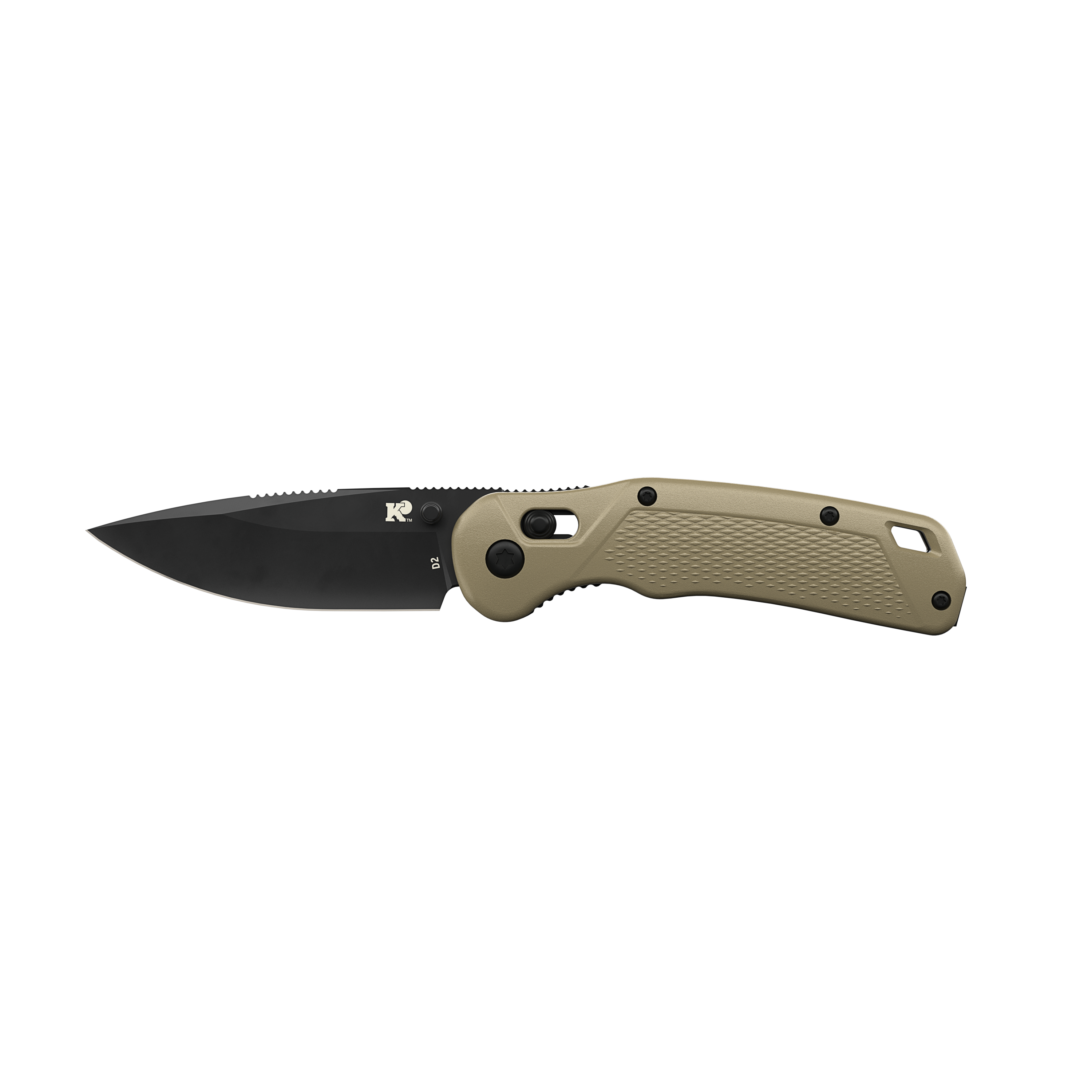 Drop-Point Pocket Knife - Tan