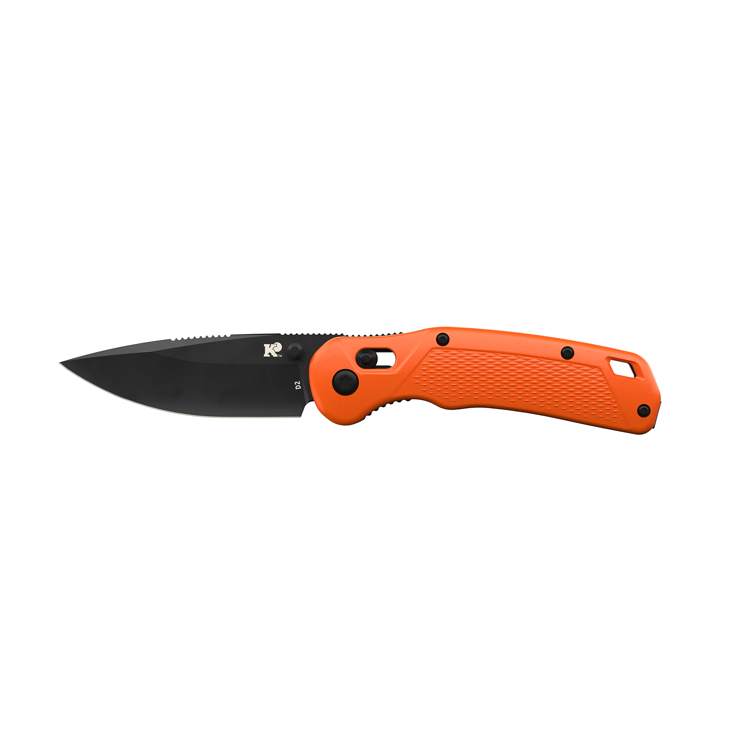 Drop-Point Pocket Knife - Orange